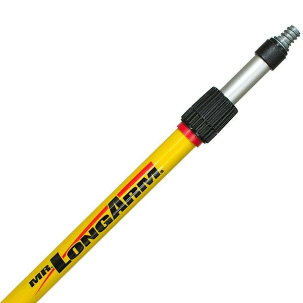 Six to twelve foot aluminum pole for truck washing