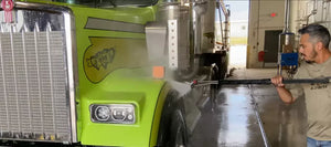 Commercial truck wash chemicals by the barrel or tote. Full wash systems. Built for truck washes and fleet washing.