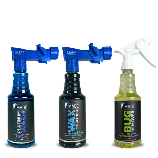 The Essential starter kit for washing your car in a small 16oz sample size.