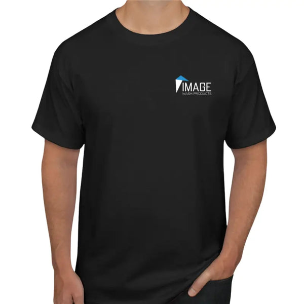 Front of shirt.
