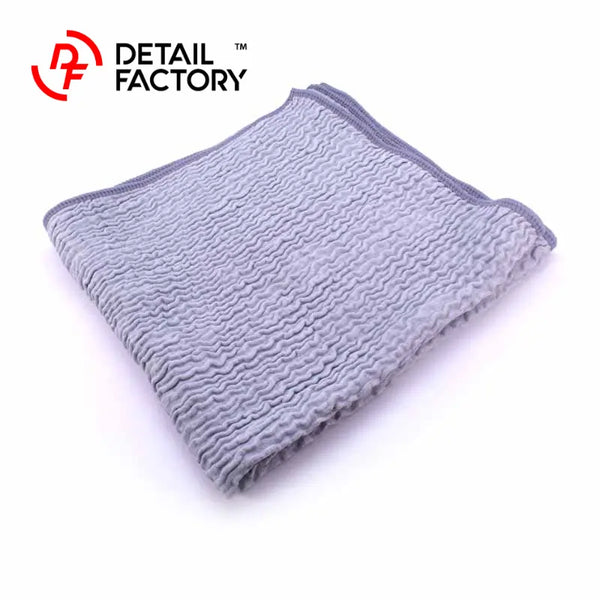 Ruffle Pattern Glass Towel - Streak-Free Glass & Window Cleaning