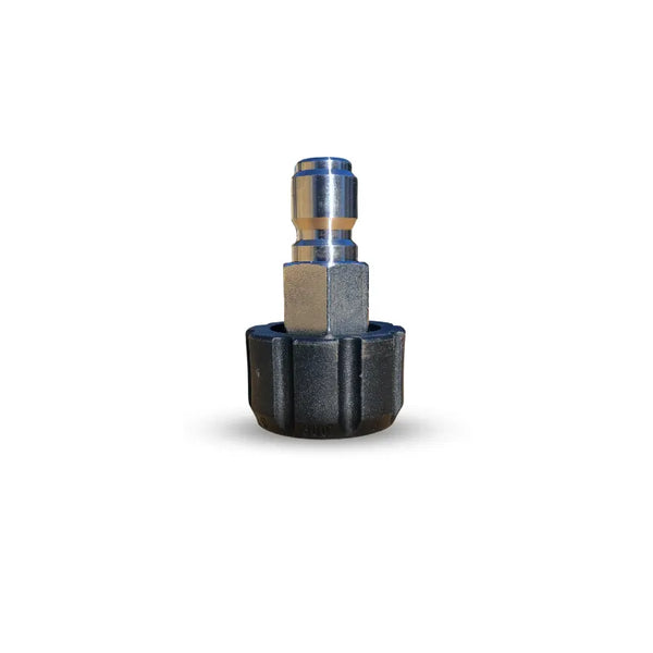 M22 female adapter with a 3/8" plug