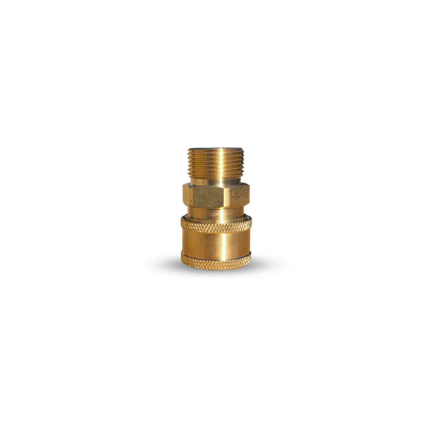 M22 male adapter with a 3/8" quick connect adapter