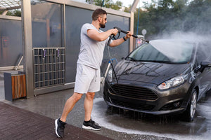 Foam cannon for hose to wash your car 