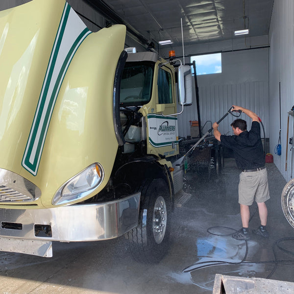 Truck being washed using Image Wash Products-Professional Truck Wash Chemicals