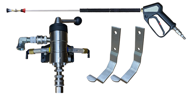 Dual soap injector system with Premium Hi-Lo high-pressure wash lance by Image Wash Products