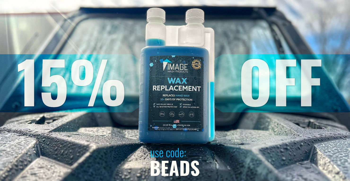 Car Wax Replacement on hood of ORV. Foam cannon wax for pressure washer foam cannon.