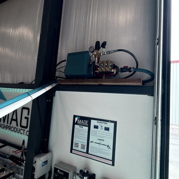 Electric Cold Water Pressure Washer for Fleet Washing. 