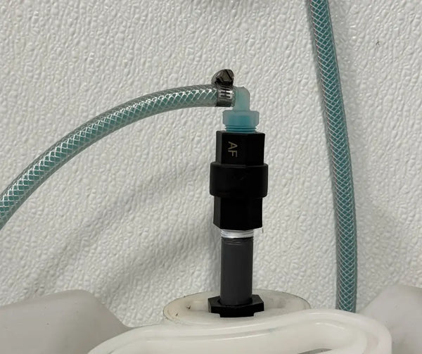 Chemical Injection Soap Sticks For 5-Gallon Pails in use on a soap system.