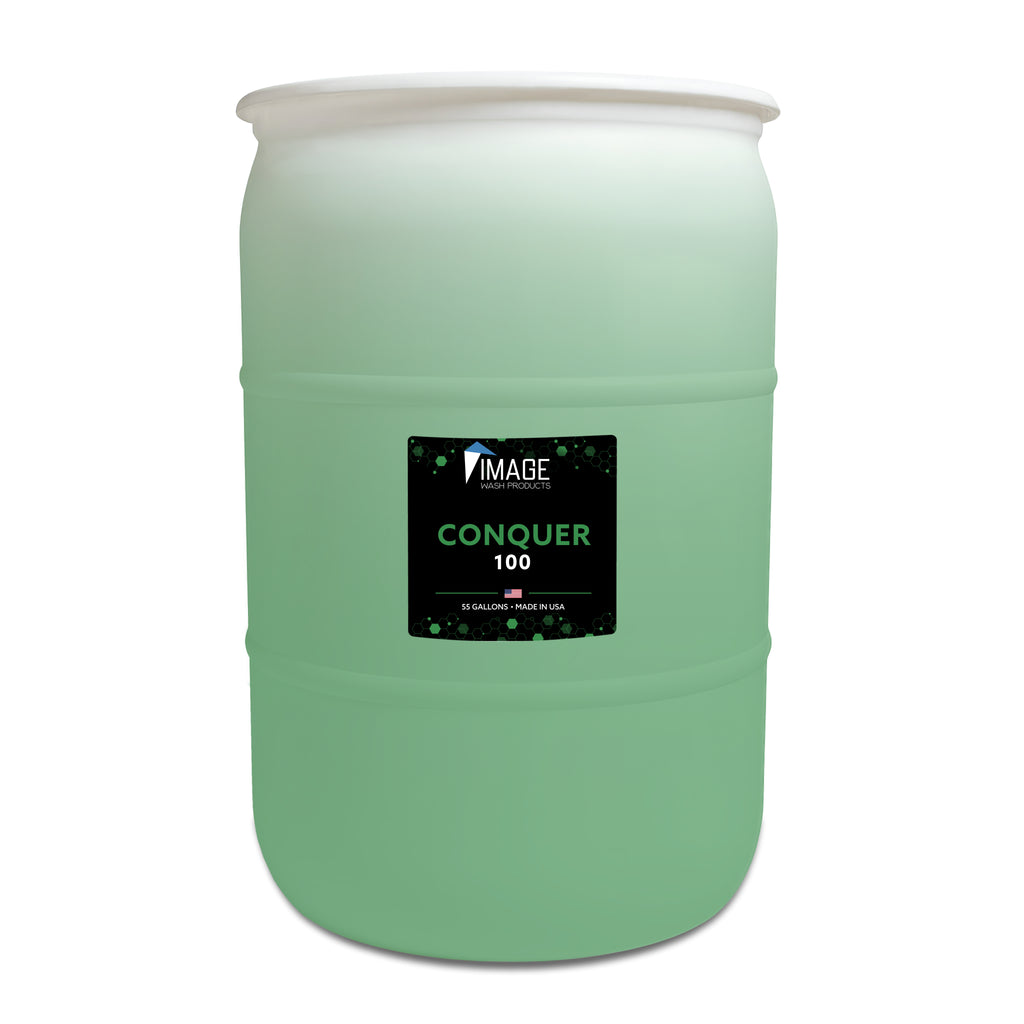 Conquer 100- Step 1, low ph, commercial vehicle wash detergent