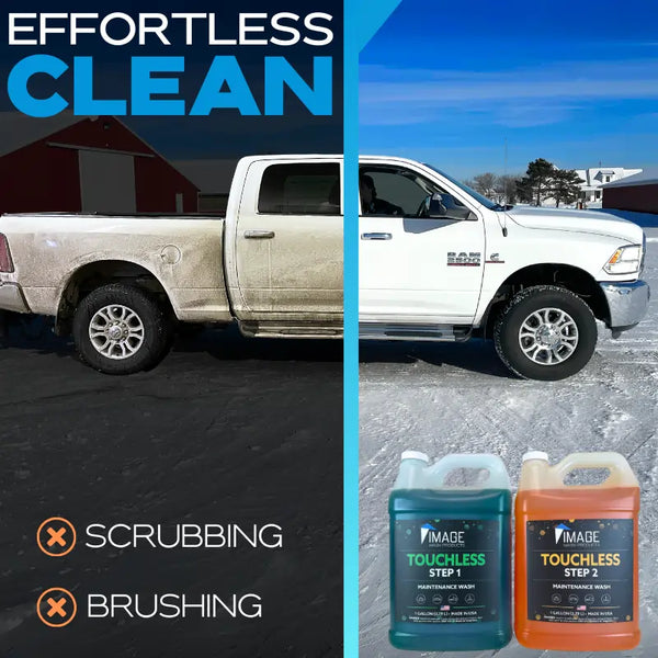 Touchless Truck Wash Soap - No Scrubbing or brushing required.