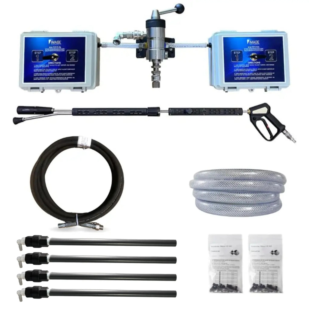 Four Soap Downstream Injection System For Fleet Washing