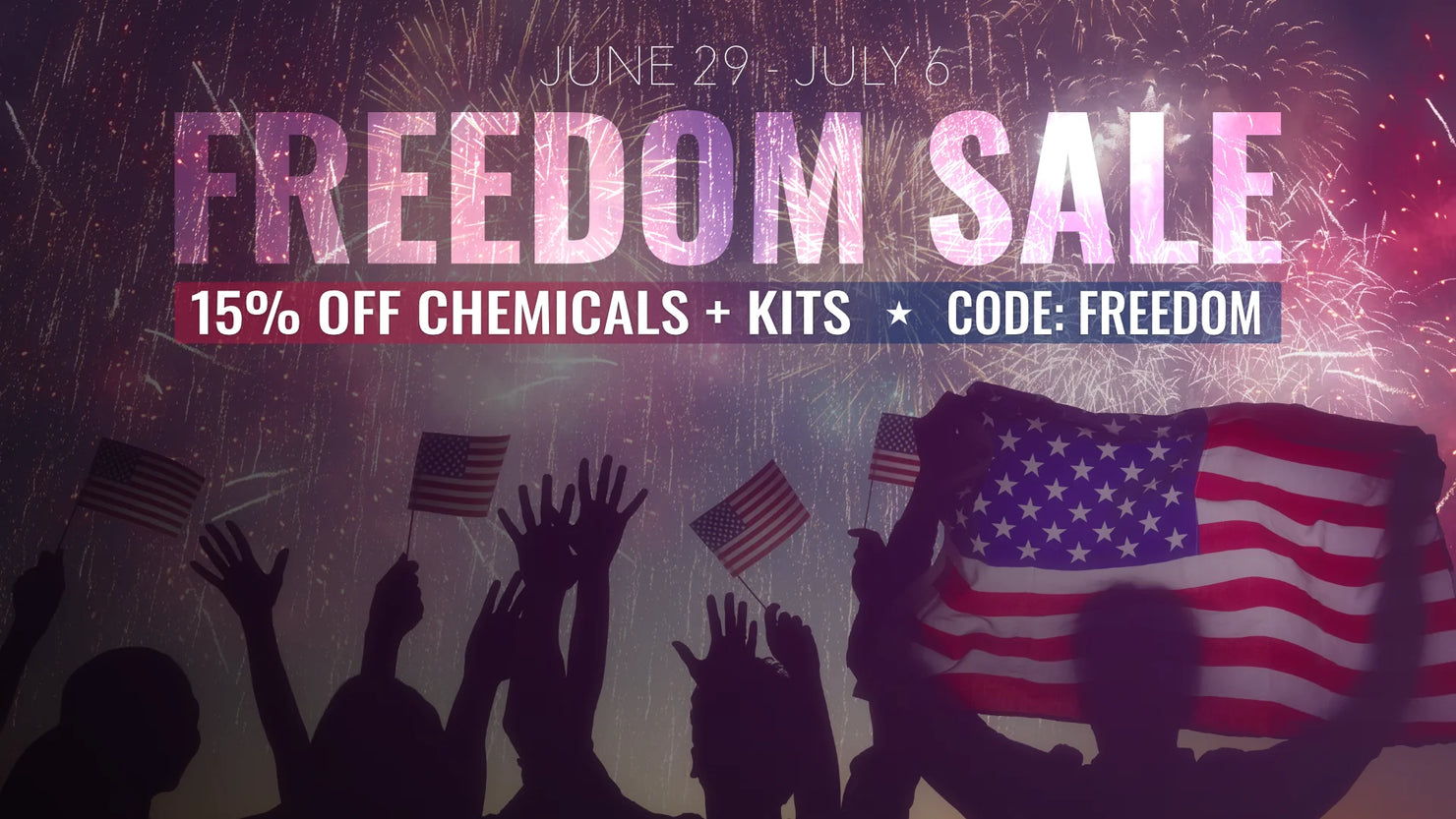 Image Wash Products Freedom Sale. 4th of July Deal for 2026. Independence Day Sale.