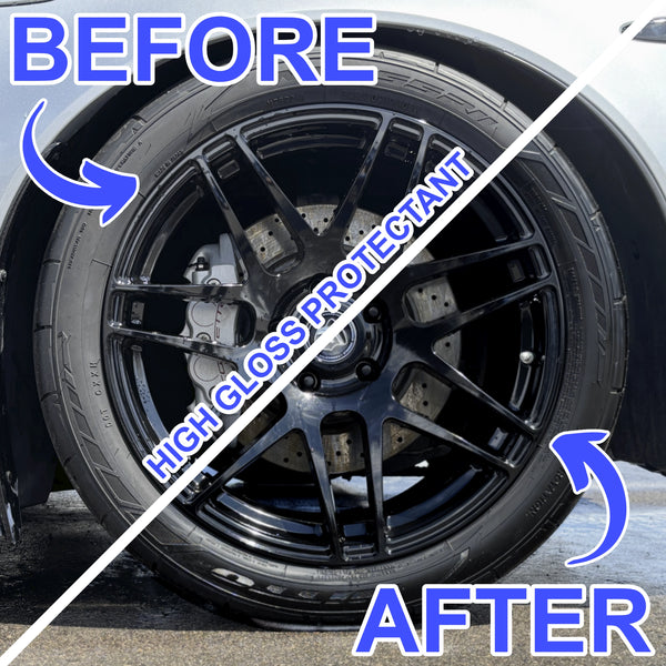 High Gloss Protectant before and after images