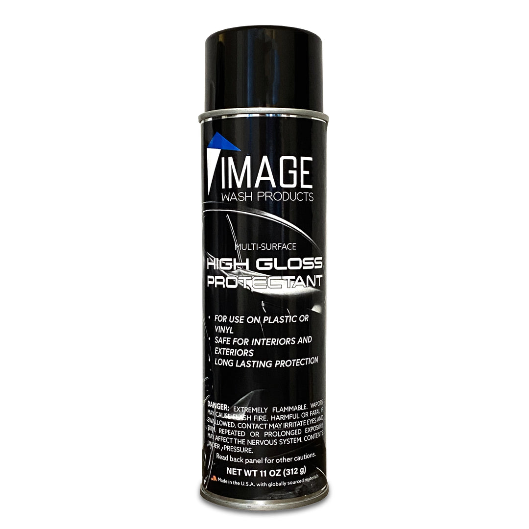 Aerosol can of Image Wash Products High Gloss Protectant