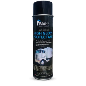 High Gloss Protectant for Plastic, Rubber, and Vinyl. Long lasting protection that leaves a clean wet look.