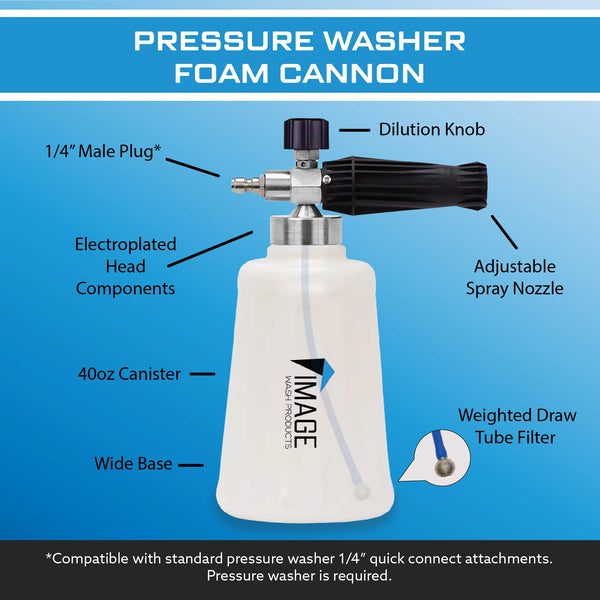 Image Pressure Washer Foam Cannon- Wide Based Foam Gun 2.0