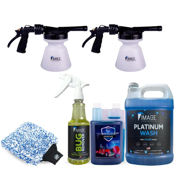 Prep/Wash/Protect bundle - Everything you need to keep your ride clean. This version contains 2 garden hose foam cannons.