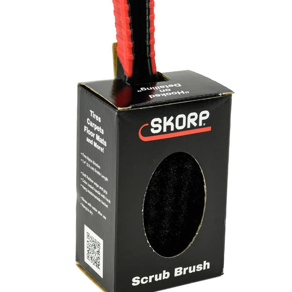 Handheld Brush For Tire/Carpet Cleaning Retail Box