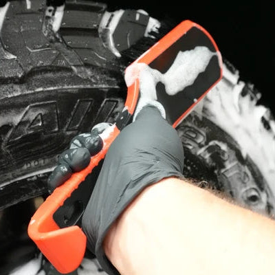 Handheld Brush For Tire/Carpet Cleaning Angled Cleaning Tire