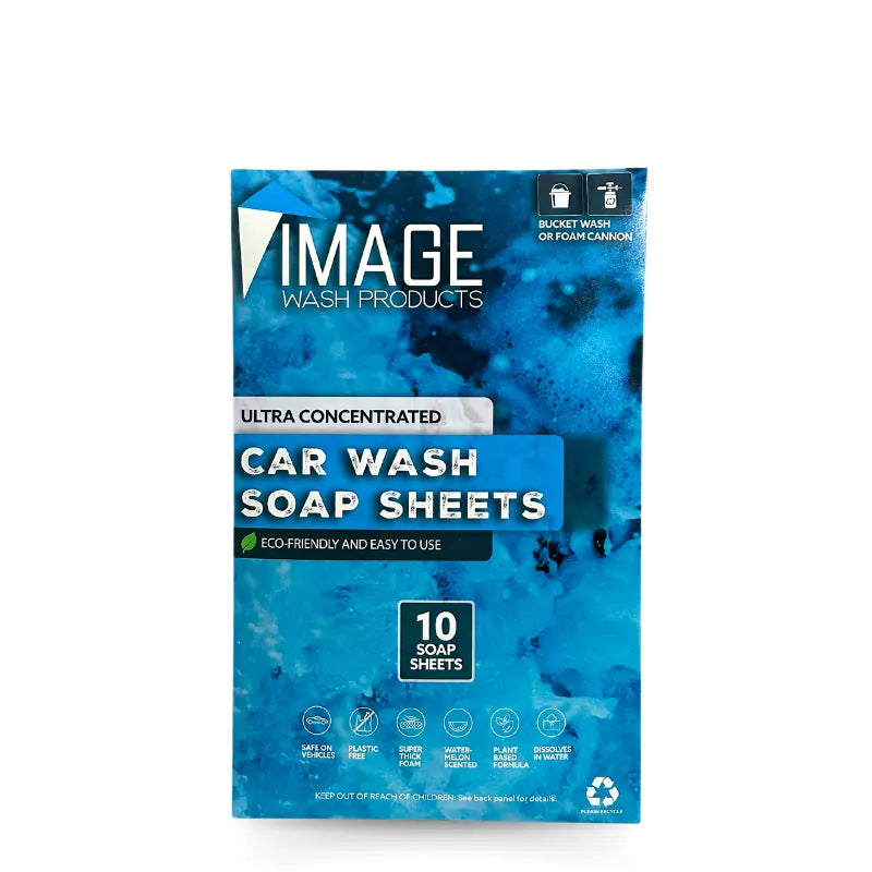 Car Wash Soap Sheets, Single Pack (10 Sheets) / Without Foam Cannon