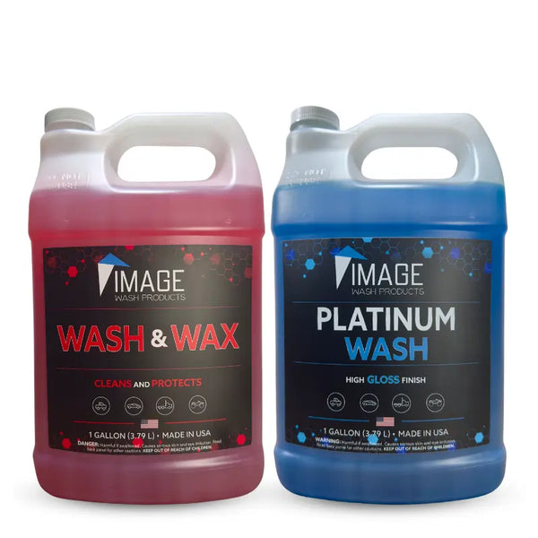 Wash & Wax vs. Platinum Wash - 1 Gallon of each