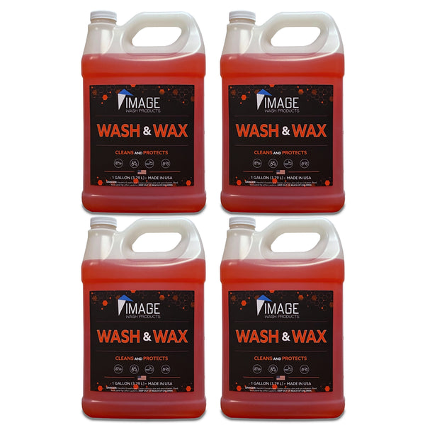 4 1 gallon bottles of Image Wash Products Wash & Wax
