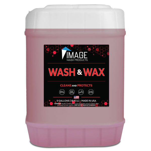 5 gallon jug of Image Wash Products Wash & Wax