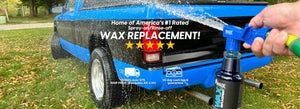 spray on rinse off car wax replacement for foam cannon or pump sprayer