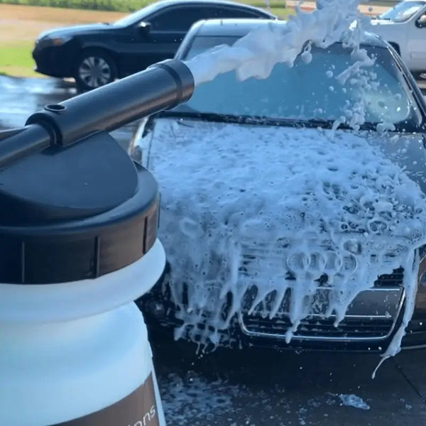 Foam CAR WASH without pressure washer! Garden Hose Foam Gun 